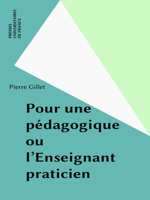 cover image of Pour une pédagogique ou l'Enseignant praticien